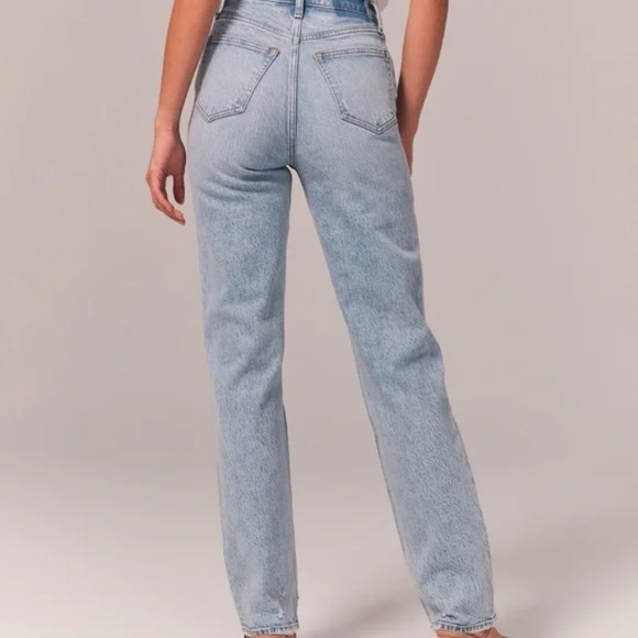 Abercrombie & Fitch Denim - Abercrombie 90’s straight curve love ultra high rise jeans 4